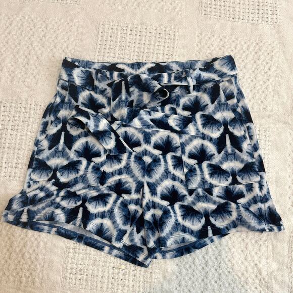 WHBM XS high rise belted tie front Matte jersey stretch pull on shorts SH2 2747 - Picture 7 of 8